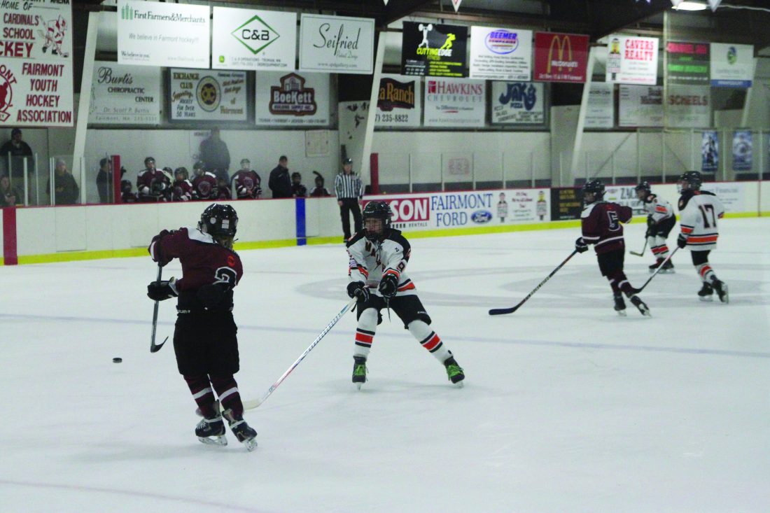 YOUTH BOYS HOCKEY Marshall Pee Wee B team falls short to Fairmont, 53